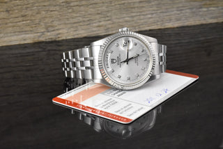 Tudor Prince Date 76214 Stahl / Weißgold top Bezel - Full Set