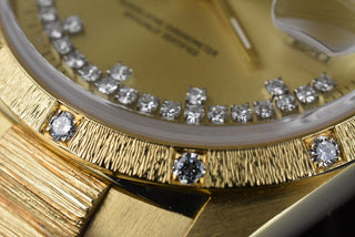 Rolex Day-Date 36 Army Base / Bark / Borke / Diamond Bezel / String Diamond Dial Box & Zertifikat - Service 2025