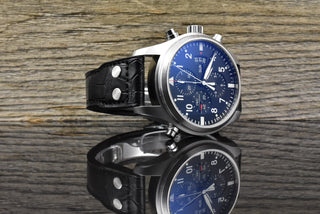 IWC Fliegeruhr Doppelchronograph Double Chronograph IW377801 unpoliert - Black Dial - B&P 2012