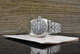 Tudor Prince Date 74034 Stahl / Weißgold Explorer Dial Automatik - Zertifikat