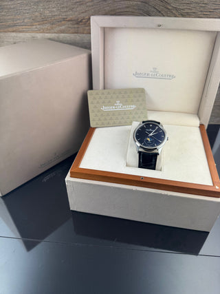 Jaeger-LeCoultre Master Ultra Thin Moon Steel very nice Q1368470 B&P 2018