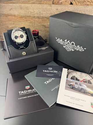 TAG Heuer Carrera Heuer-02T Calibre 02 44MM 160th Anniversary Limited Edition / Black Caramic - Full Set