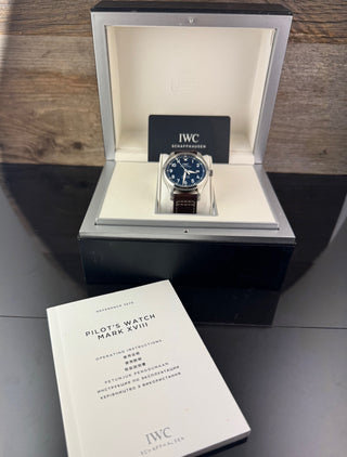 IWC Fliegeruhr Mark XVIII Blue IW327010 Le Petit Prince Automatic - 2019 B&P