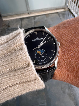 Jaeger-LeCoultre Master Ultra Thin Moon Steel very nice Q1368470 B&P 2018