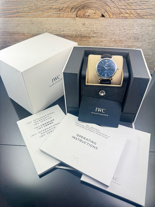 IWC Portofino Automatic Moon Phase Blue Automatik IW459402 Full Set 2020