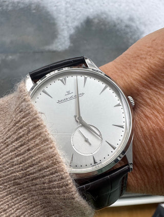 Jaeger-LeCoultre Master Grande Ultra Thin Q1358420 / 174.8.90.S Stahl - B&P 2015