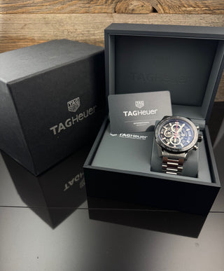 TAG Heuer Carrera Calibre HEUER 01 Skeleton Automatik CAR2A1W B&P