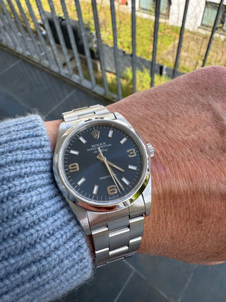Rolex Air King 14000M Blue Explorer Dial - LC 100 - Full Set