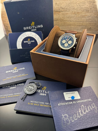 Breitling Navitimer 1 B01 Chronograph 46 Blue Dial MINT / NEUWERTIG Full Set 2019