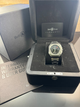 Bell & Ross BR 05 GMT Black Dial unpoliert BR05G-BL-ST/SST Full Set