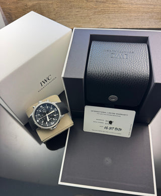 IWC Aquatimer Chronograph IW376803 Black Rubber Automatic - B&P 2020