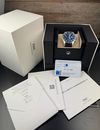 IWC Fliegeruhr Chronograph Pilot Chronograph 41MM Blue Dial IW388101 Full Set 2025