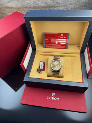 Tudor Prince Date 74033 · Stahl/Gold · Diamond Dial · Medium · 34 mm