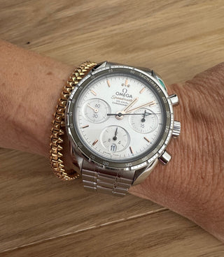 Omega Speedmaster 38 Chronograph Co-Axial - Roségold Hands - Automatik - Full Set