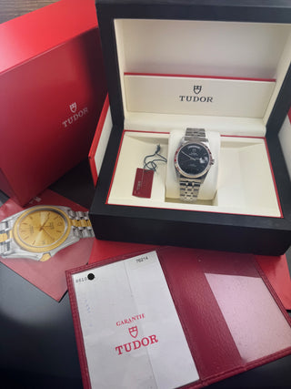 Tudor Prince Date Day 76214 Nos Ungetragen - Stahl Weißgold - 36mm - Automatik