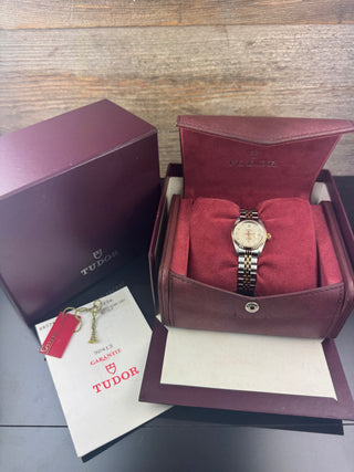 Tudor Princess 92413 by Rolex - Diamond Dial - Automatic - Stahl Gold