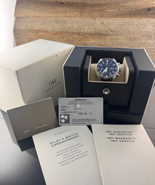 IWC Fliegeruhr Chronograph IW377713 - Brown Dial - 43MM - Automatik - Full Set
