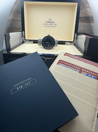 Omega Seamaster 300 Master Co-axial Platinum Limited Edition - NOS UNGETRAGEN - Full Set - EU