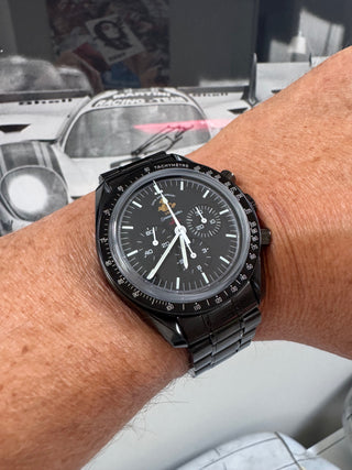 Omega Speedmaster Professional Moonwatch 50th Anniversary Limited Edition - MINT 311.30.42.30.01.001 PVD - Full Set