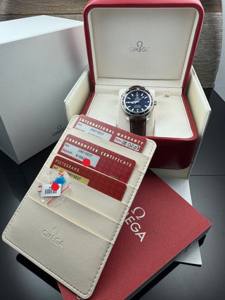 Omega Seamaster Planet Ocean 600M Co-Axial 42MM - First Series - Grey Dial - Unpoliert - Full Set