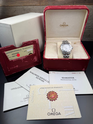 Omega Seamaster Diver 300 M 2552.20 White Wave - UNPOLIERT - FULL SET - 36MM Automatik