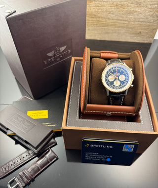 Breitling Navitimer 1 B01 Chronograph 46 UB0127 Stahl Roségold unpoliert Automatick - B&P