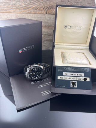 TAG Heuer Aquaracer 300M Calibre 16 43MM Chronograph Ceramic / Black Dial B&P 2017