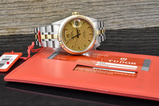 Tudor Prince Date Day 76213 Automatik Stahl / Gold - Linen Dial - Zertifikat