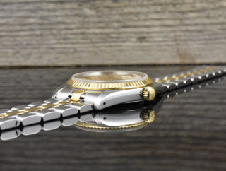 Tudor Prince Date Gold Linen Dial 74033 unpoliert - Vintage Zertifikat