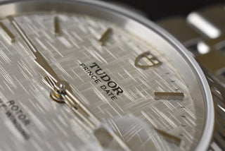 Tudor Prince Date 74034 NOS / UNGETRAGEN - Silver Linen Dial - Full Set