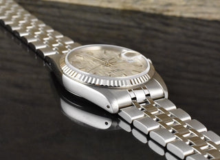 Tudor Prince Date 74034 NOS / UNGETRAGEN - Silver Linen Dial - Full Set