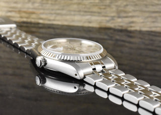 Tudor Prince Date 74034 NOS / UNGETRAGEN - Silver Linen Dial - Full Set