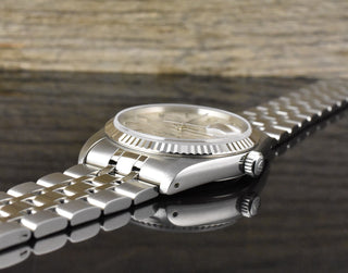 Tudor Prince Date 74034 NOS / UNGETRAGEN - Silver Linen Dial - Full Set