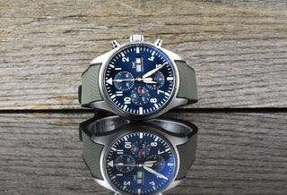 IWC Fliegeruhr Chronograph Pilot Chronograph Le Petit Prince IW377714 Blue Dial - Rubber B