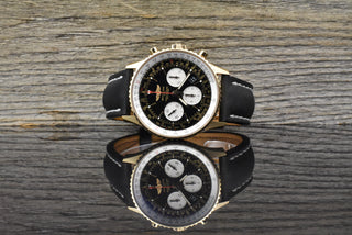 Breitling Navitimer 01 Panda Dial 18k Roségold unpoliert RB012012 Full Set