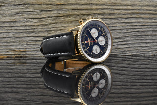Breitling Navitimer 01 Panda Dial 18k Roségold unpoliert RB012012 Full Set