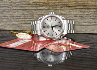 Omega Seamaster Aqua Terra Quartz 36MM 2518.30 Silver Dial Box & Papiere