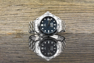 Omega Seamaster Diver 300 M 41MM Automatic Blue / Gray Dial - Vintage 1998