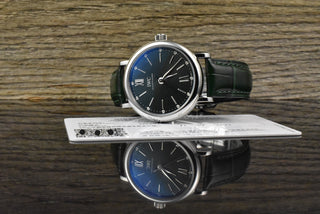 IWC Portofino Automatic 34 Automatic Green Diamond Dial Folding Clasp Full Set 2021